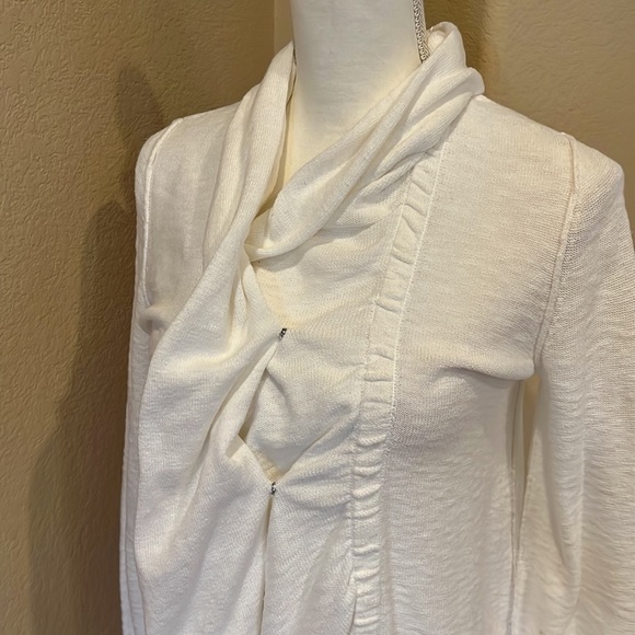 Free People White Drapey Cardigan - Picture 7 of 16